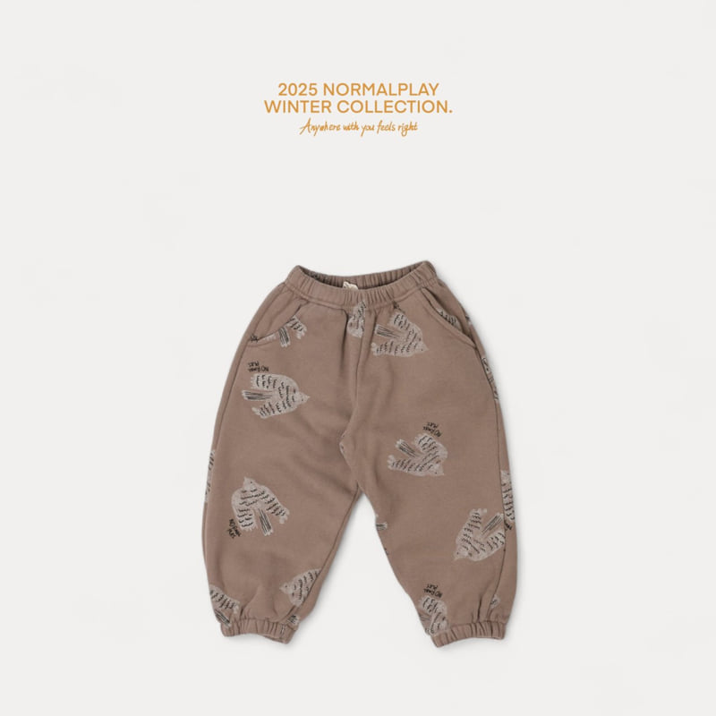 Normalplay - Korean Children Fashion - #magicofchildhood - Peace Bird Jogger Pants - 6