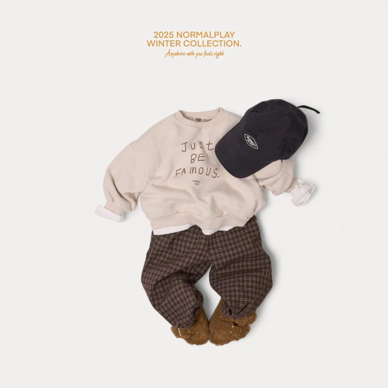 Normalplay - Korean Children Fashion - #minifashionista - Choco Check Pants - 9