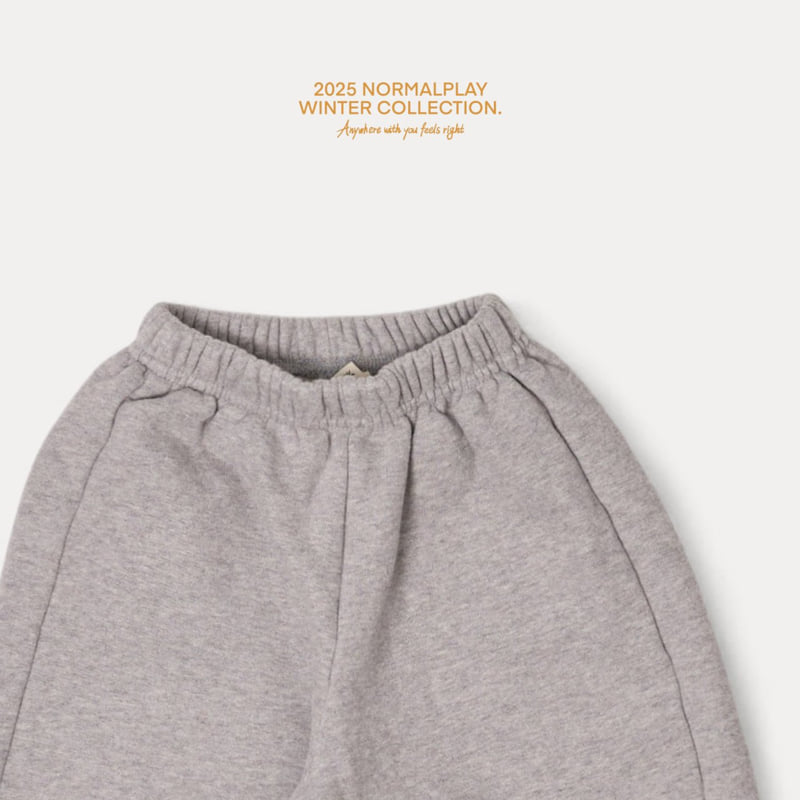 Normalplay - Korean Children Fashion - #minifashionista - Walnut Fleece Jogger Pants - 6