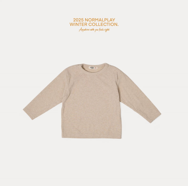 Normalplay - Korean Children Fashion - #minifashionista - Bear Bell Ribbed Tee - 5