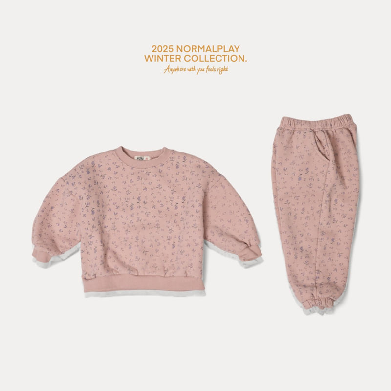Normalplay - Korean Children Fashion - #minifashionista - Violet Flower Sweatshirt - 9