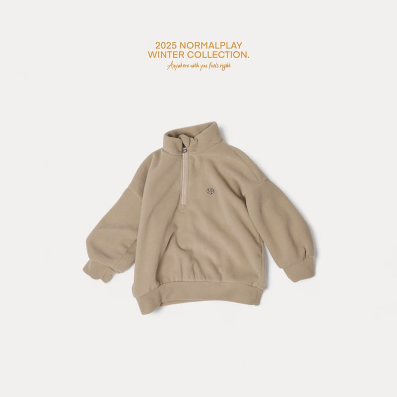 Normalplay - Korean Children Fashion - #minifashionista - Fleece Half Zip-Up - 5