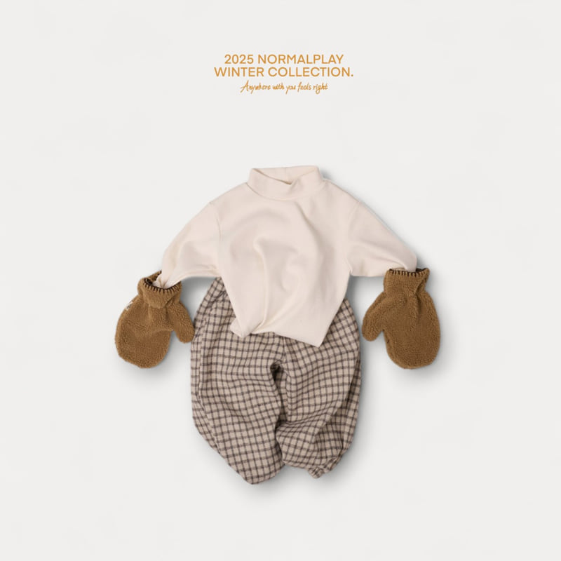Normalplay - Korean Children Fashion - #prettylittlegirls - Choco Check Pants - 10