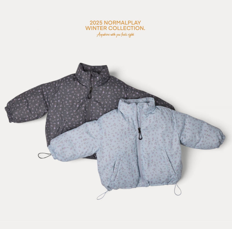 Normalplay - Korean Children Fashion - #prettylittlegirls - Atti Flower Duck Down Jacket (Kids)