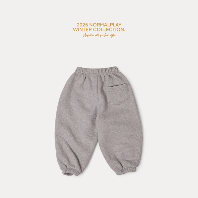 Normalplay - Korean Children Fashion - #todddlerfashion - Walnut Fleece Jogger Pants - 8
