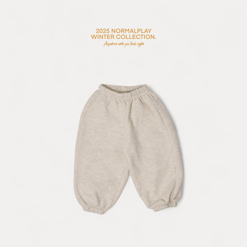 Normalplay - Korean Children Fashion - #toddlerclothing - Walnut Fleece Jogger Pants - 9