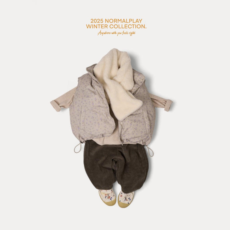Normalplay - Korean Children Fashion - #toddlerclothing - Bear Bell Ribbed Tee - 8