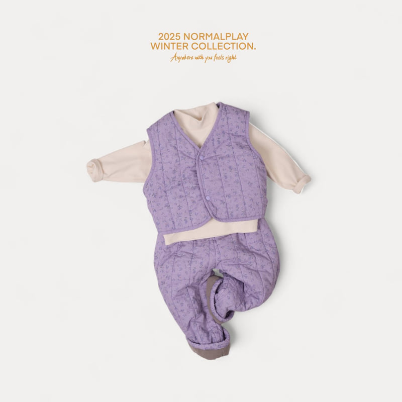 Normalplay - Korean Children Fashion - #toddlerclothing - Ppuppu Flower Vest - 9