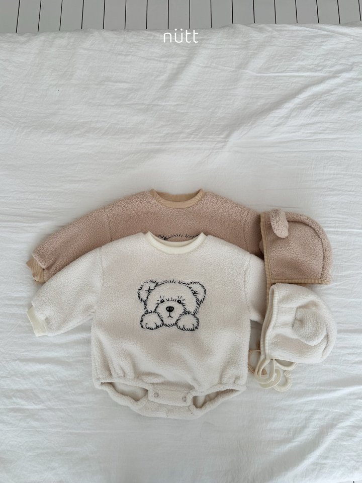 Nutt - Korean Baby Fashion - #babyboutique - Kuma Bonnet Suit (Bonnet Set) - 2