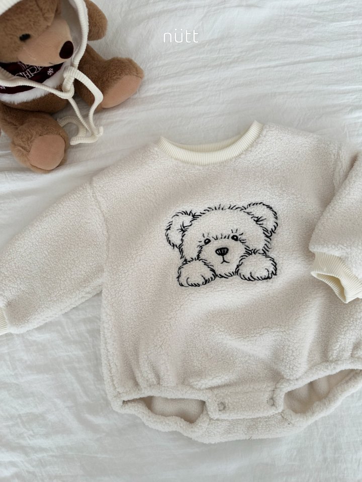 Nutt - Korean Baby Fashion - #babyboutiqueclothing - Kuma Bonnet Suit (Bonnet Set) - 4