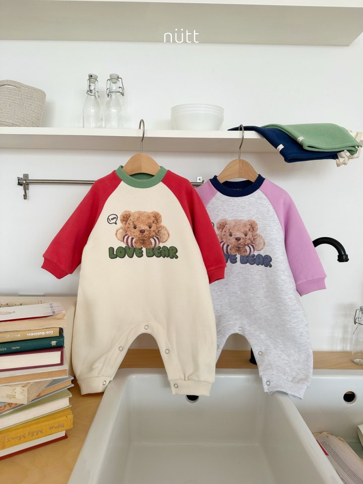 Nutt - Korean Baby Fashion - #babyclothing - Popo Bear Suit (Bonnet Set) - 2