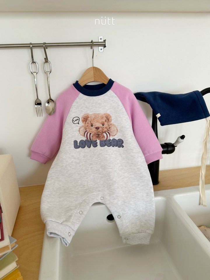 Nutt - Korean Baby Fashion - #babyfashion - Popo Bear Suit (Bonnet Set) - 3