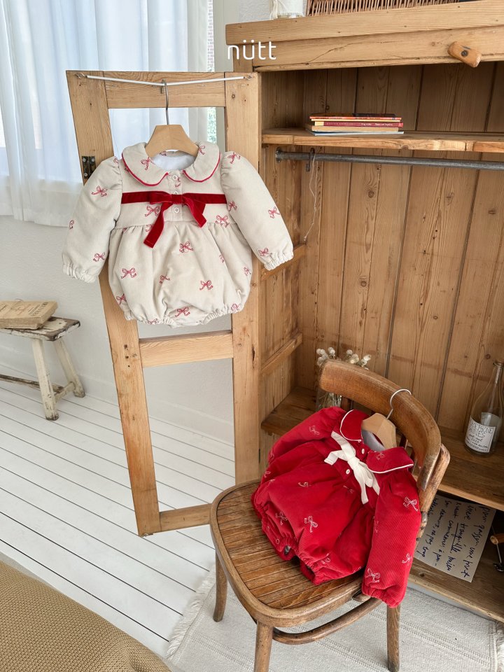 Nutt - Korean Baby Fashion - #babyfever - Merry Ribbon Suit - 9