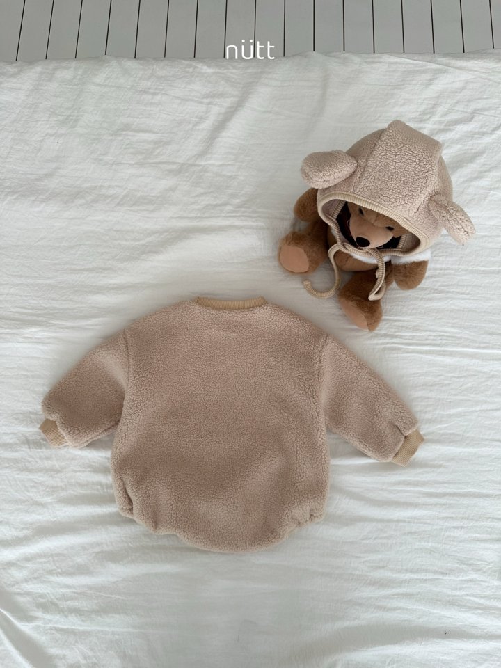 Nutt - Korean Baby Fashion - #babyfever - Kuma Bonnet Suit (Bonnet Set) - 6