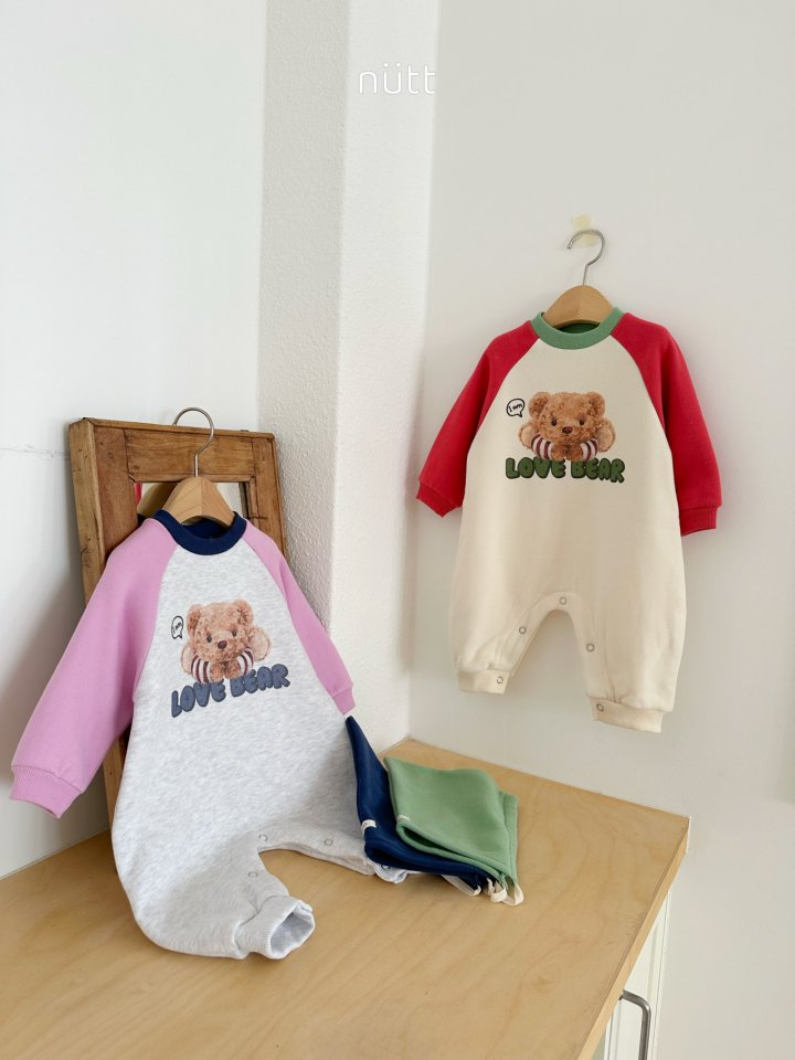 Nutt - Korean Baby Fashion - #babygirlfashion - Popo Bear Suit (Bonnet Set) - 5