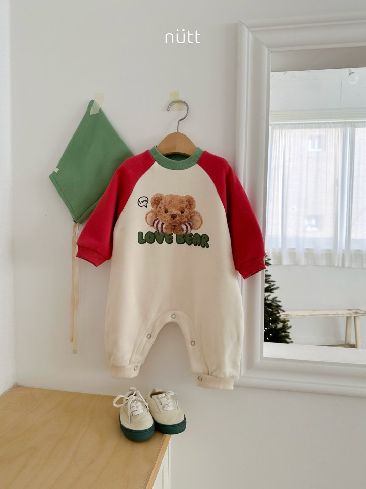Nutt - Korean Baby Fashion - #babyoninstagram - Popo Bear Suit (Bonnet Set) - 7