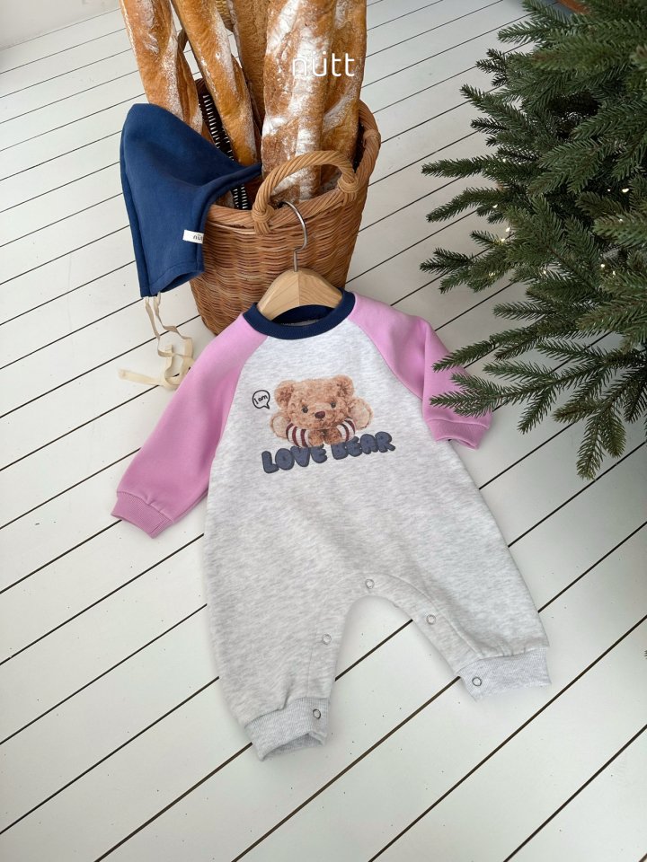Nutt - Korean Baby Fashion - #babyootd - Popo Bear Suit (Bonnet Set) - 8