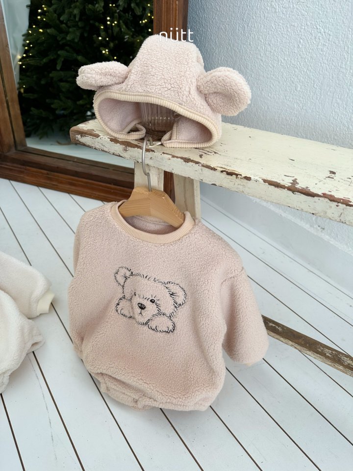 Nutt - Korean Baby Fashion - #babyoutfit - Kuma Bonnet Suit (Bonnet Set) - 12