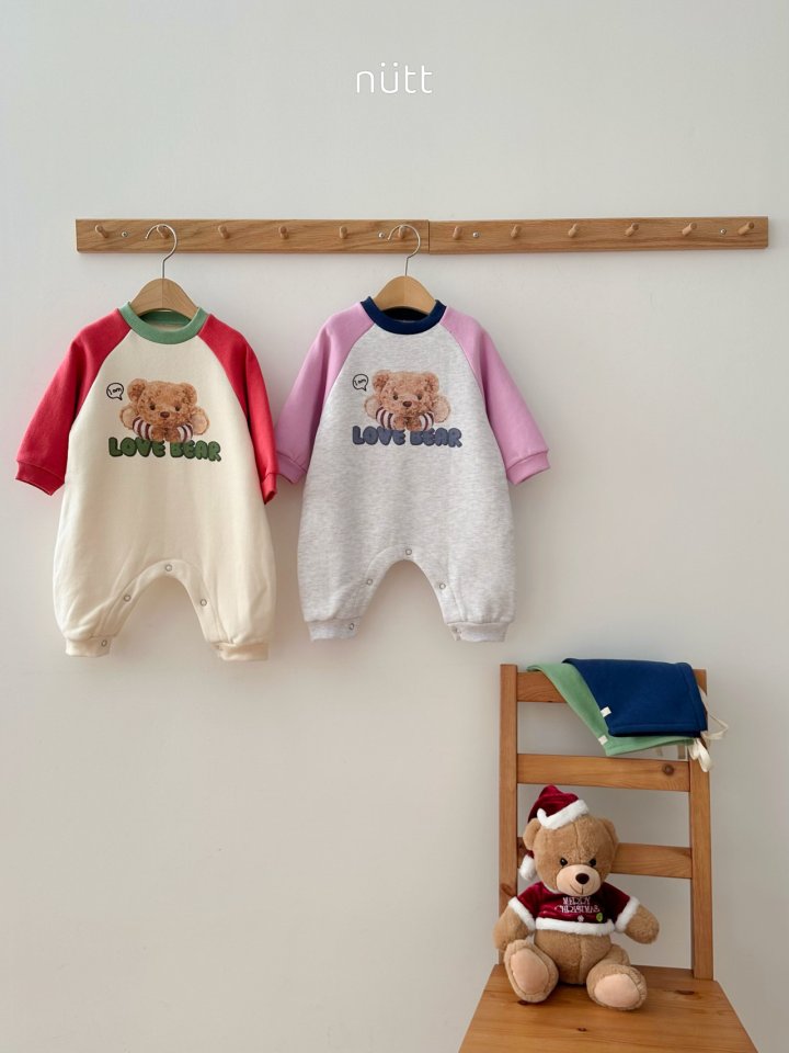 Nutt - Korean Baby Fashion - #onlinebabyboutique - Popo Bear Suit (Bonnet Set) - 12
