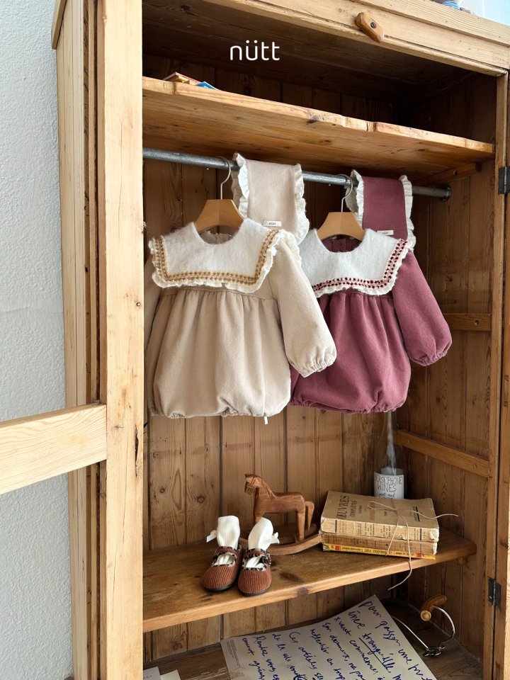 Nutt - Korean Baby Fashion - #smilingbaby - Sailor Square Suit (Hairband Set) - 2