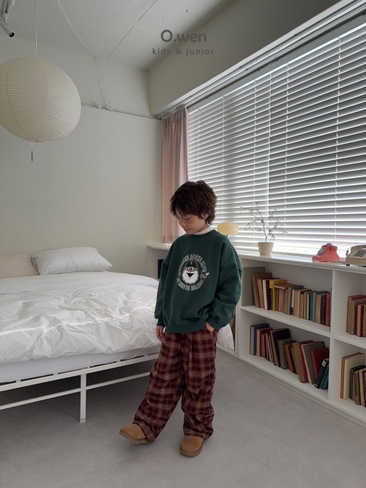 O Wen - Korean Children Fashion - #Kfashion4kids - Lonlon Check Fleece Pants - 3