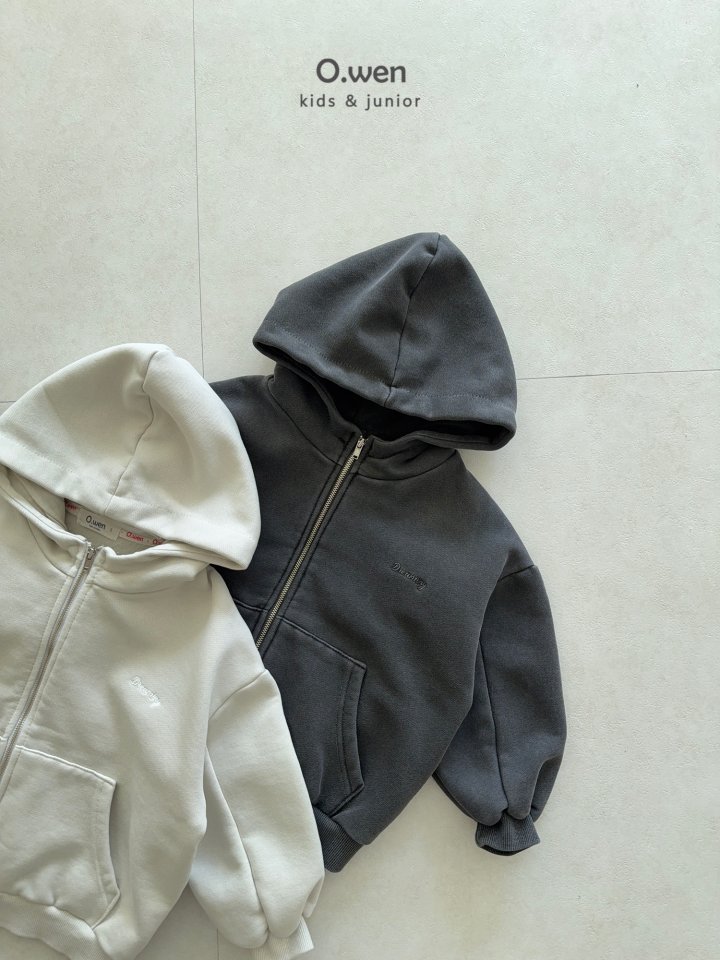 O Wen - Korean Children Fashion - #Kfashion4kids - Pigment Boxy Hooded Zip-up - 9
