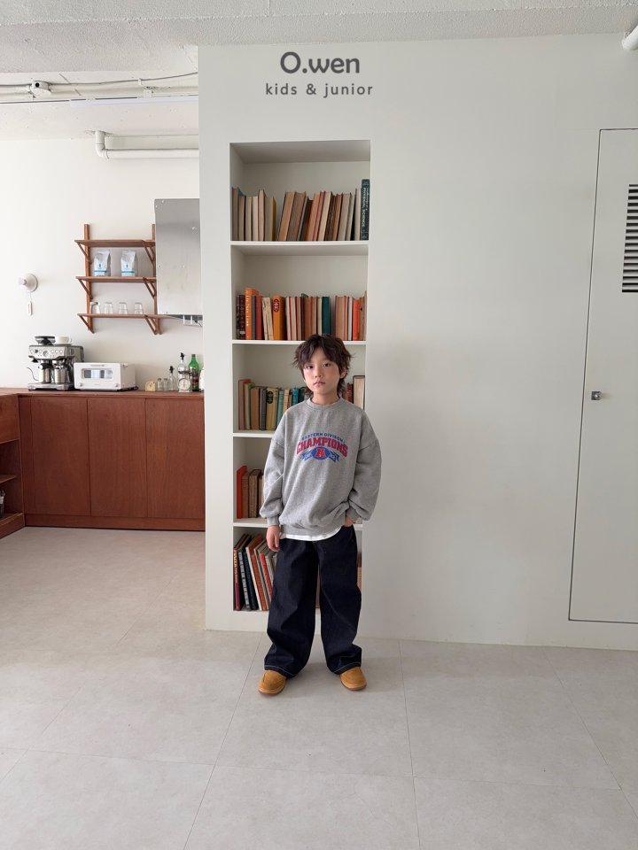O Wen - Korean Children Fashion - #Kfashion4kids - Non-fade Fleece Denim Pants - 12