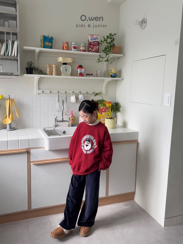 O Wen - Korean Children Fashion - #Kfashion4kids - Velour Tape Pants - 8