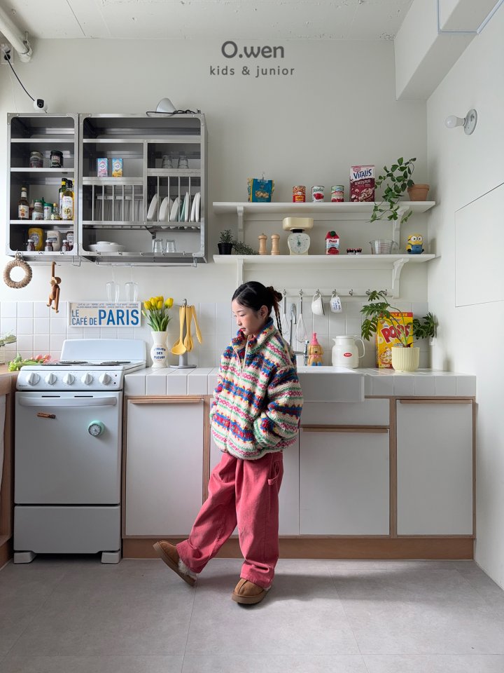 O Wen - Korean Children Fashion - #stylishchildhood - Carpenter Corduroy Pants - 4