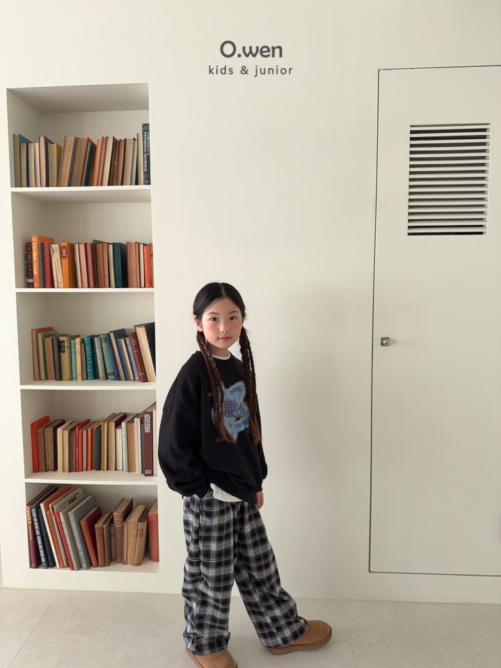 O Wen - Korean Children Fashion - #childofig - Lonlon Check Fleece Pants - 8