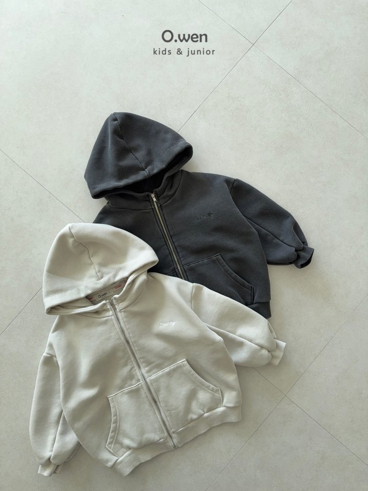 O Wen - Korean Children Fashion - #childofig - Pigment Boxy Hooded Zip-up