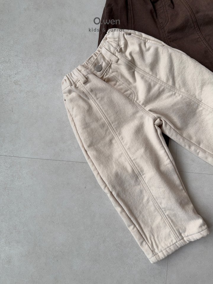 O Wen - Korean Children Fashion - #childofig - Peach Fleece Cotton Pants - 11