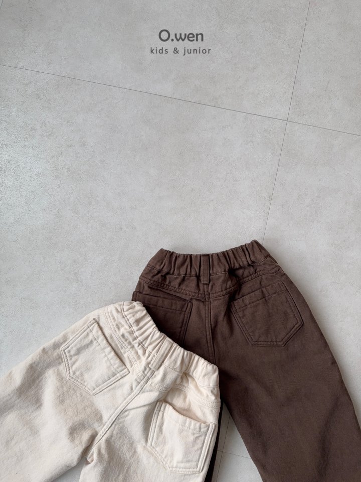 O Wen - Korean Children Fashion - #childofig - Peach Fleece Cotton Pants - 12