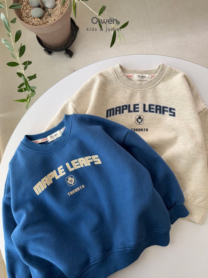 O Wen - Korean Children Fashion - #childrensboutique - Maple Fleece Sweatshirt