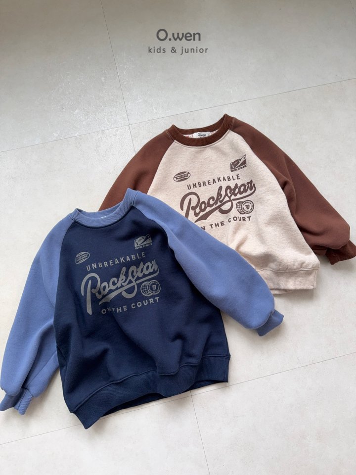 O Wen - Korean Children Fashion - #designkidswear - Rockstar Raglan Sweatshirt