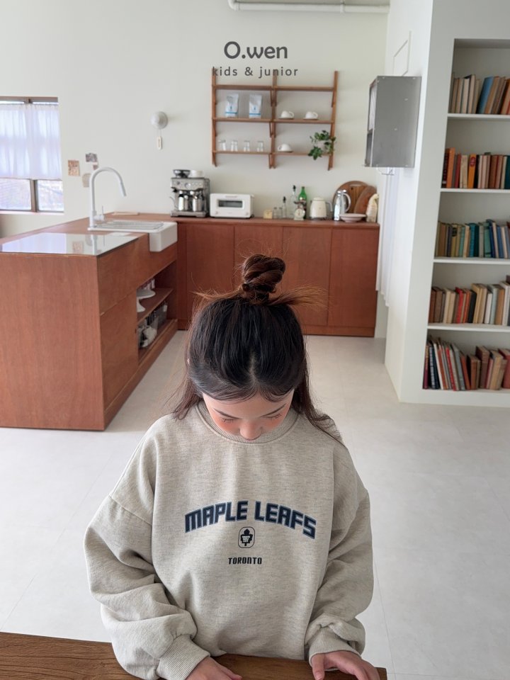 O Wen - Korean Children Fashion - #discoveringself - Maple Fleece Sweatshirt - 3