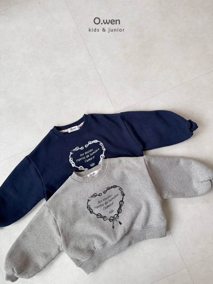 O Wen - Korean Children Fashion - #discoveringself - Lamour Crop Sweatshirt