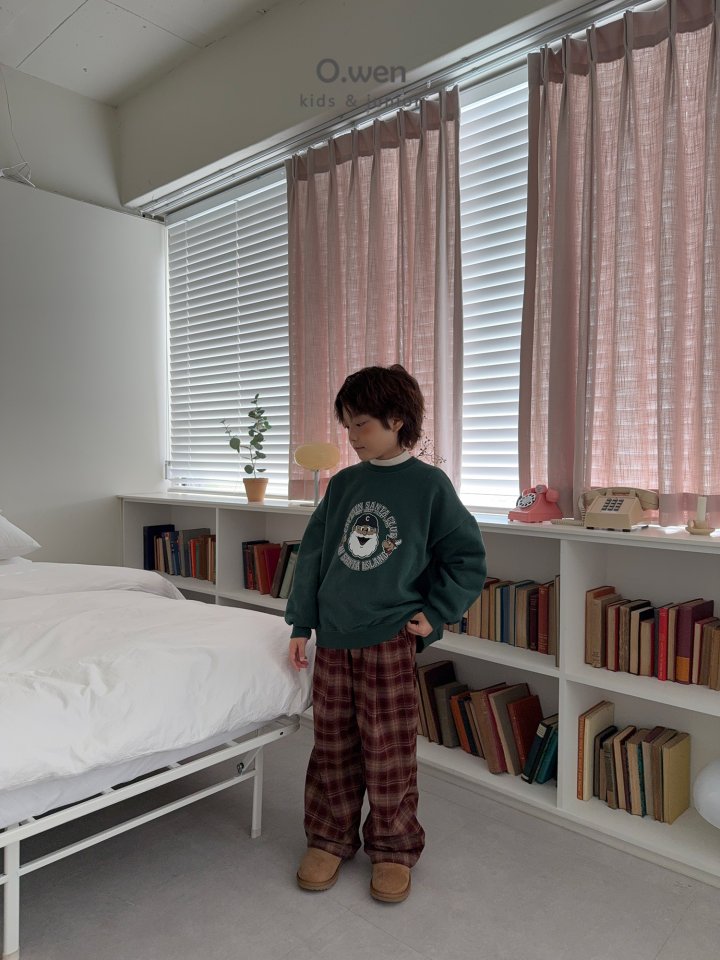 O Wen - Korean Children Fashion - #discoveringself - Lonlon Check Fleece Pants - 12
