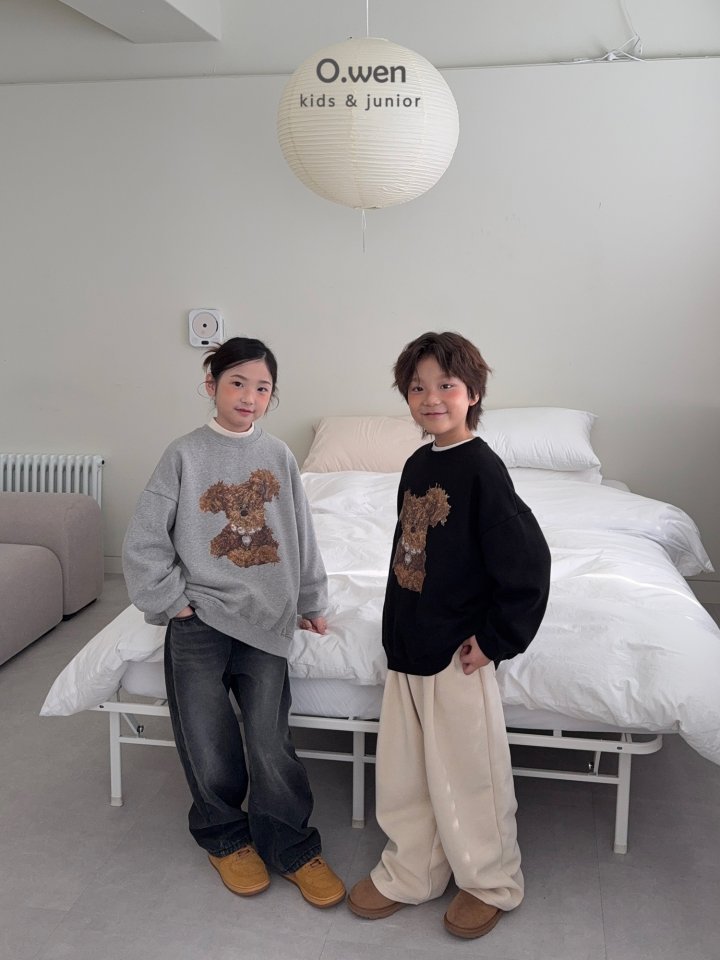 O Wen - Korean Children Fashion - #discoveringself - Puppy Fleece Sweatshirt - 6
