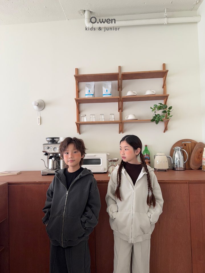 O Wen - Korean Children Fashion - #designkidswear - Pigment Boxy Hooded Zip-up - 4