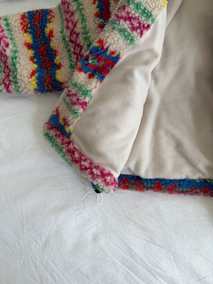 O Wen - Korean Children Fashion - #fashionkids - Sherpa Multi Jacket - 11