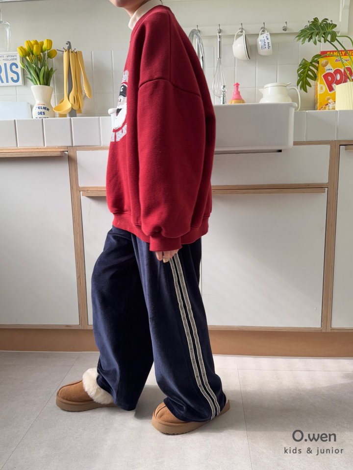 O Wen - Korean Children Fashion - #discoveringself - Velour Tape Pants - 4