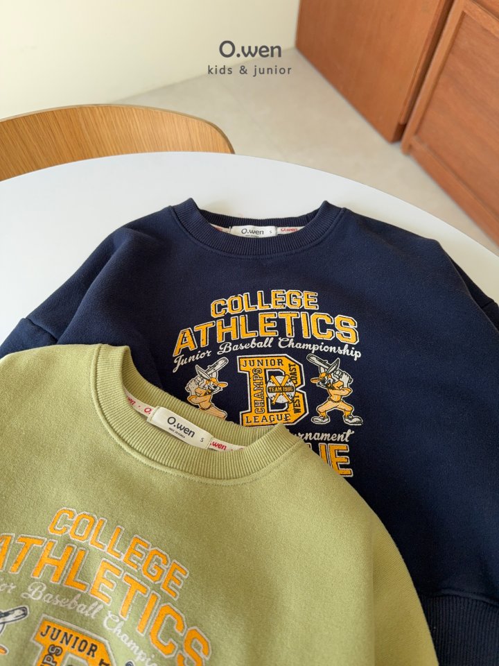 O Wen - Korean Children Fashion - #fashionkids - Athletic Fleece Sweatshirt - 10