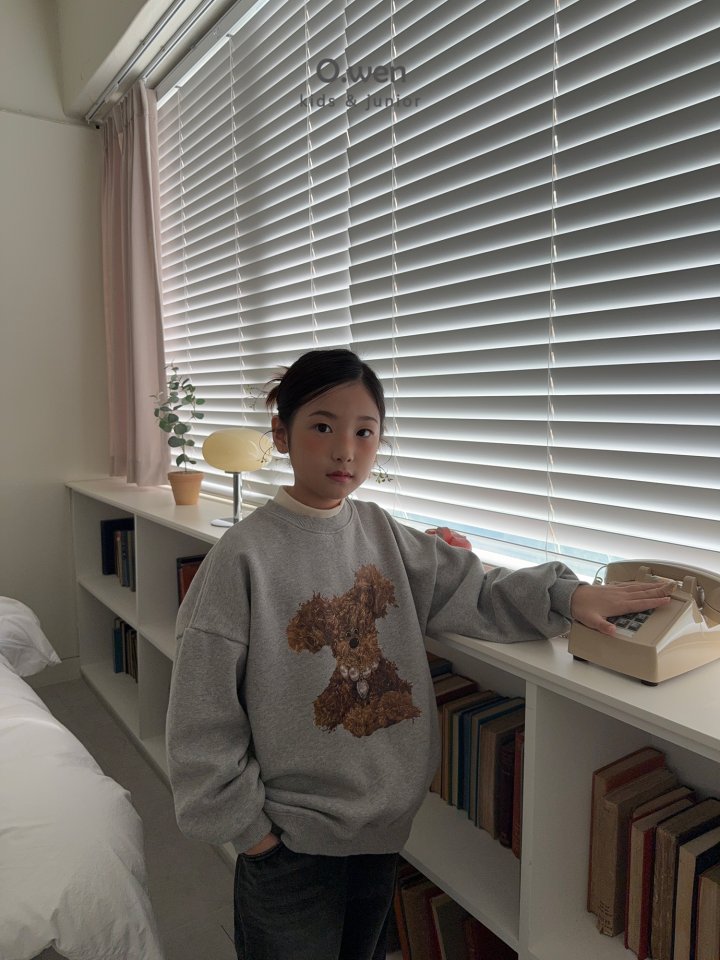 O Wen - Korean Children Fashion - #kidsshorts - Puppy Fleece Sweatshirt - 8