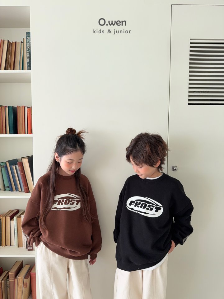 O Wen - Korean Children Fashion - #kidsshorts - Frost Tape Sweatshirt - 3