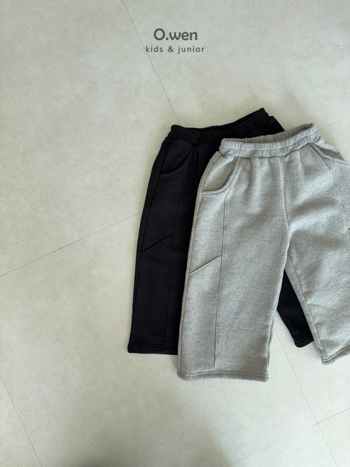 O Wen - Korean Children Fashion - #kidsshorts - Winter Line Fleece Pants