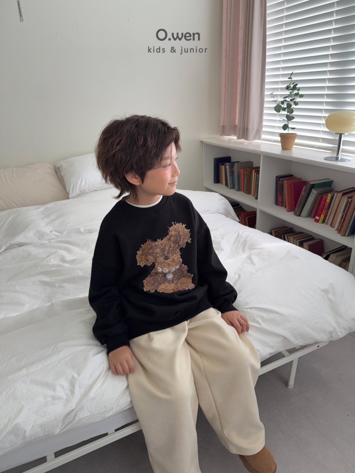 O Wen - Korean Children Fashion - #kidsstore - Puppy Fleece Sweatshirt - 9