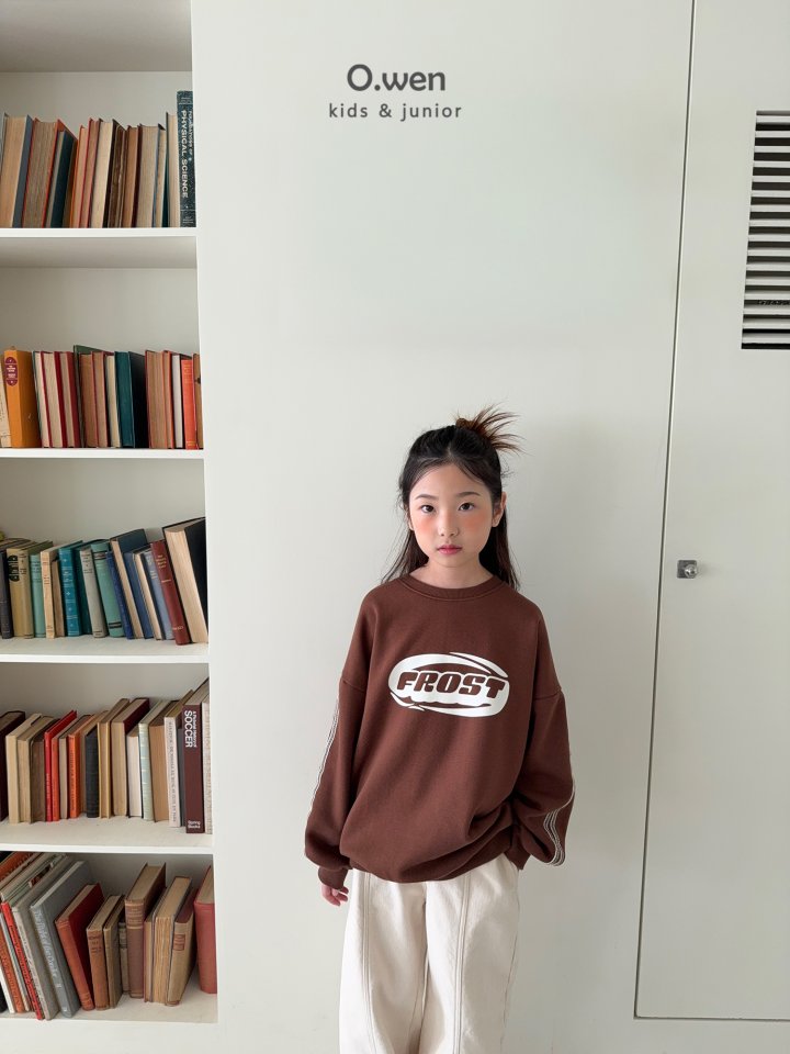 O Wen - Korean Children Fashion - #kidsshorts - Frost Tape Sweatshirt - 4