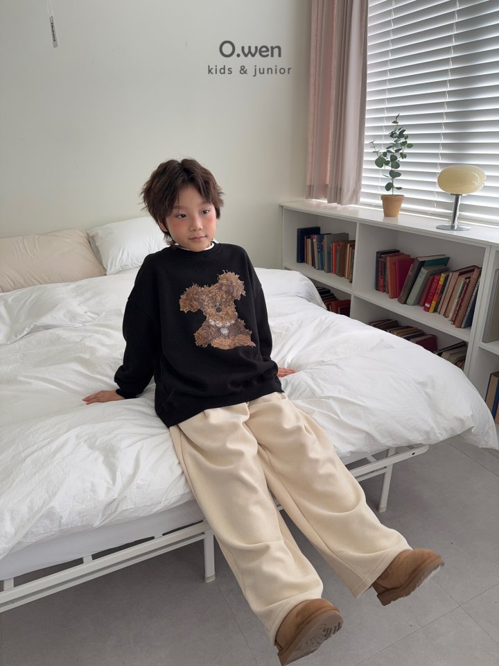 O Wen - Korean Children Fashion - #kidzfashiontrend - Puppy Fleece Sweatshirt - 10