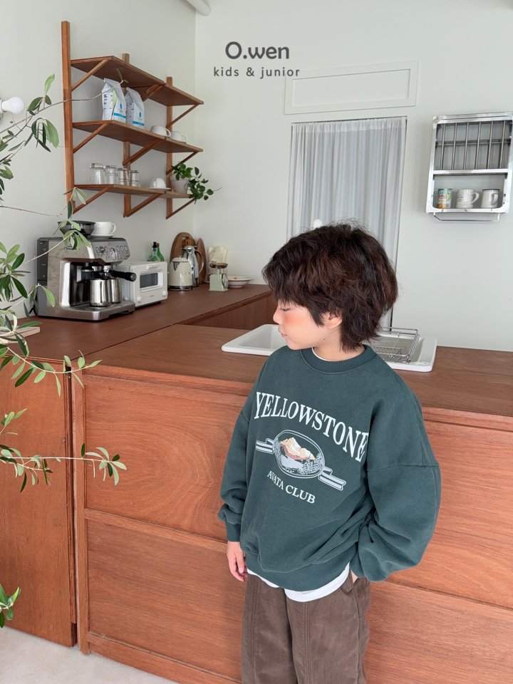 O Wen - Korean Children Fashion - #kidsstore - Yellow Stone Fleece Sweatshirt - 4